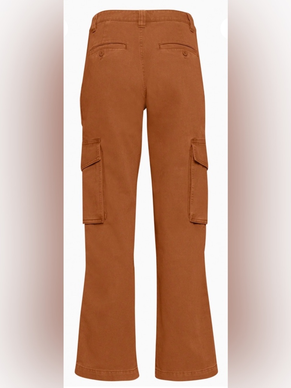 Aritzia TNA Troop Cargo Pant in Garment Dyed Warm Umber 00 - MidRise 100% Cotton - Picture 2 of 12